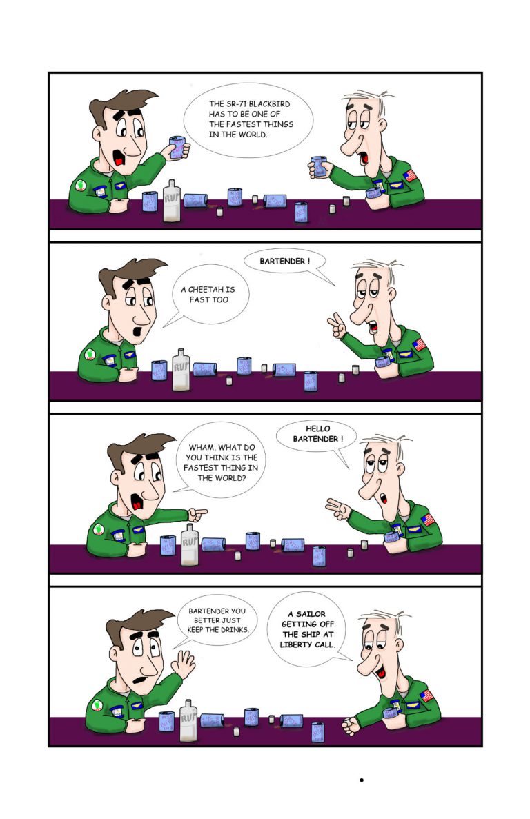 military humor about sailors on liberty in a foreign port