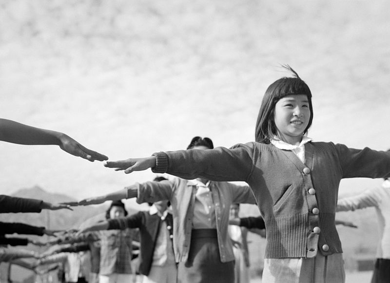 Life in a Japanese Internment Camp during WW2 was very regimented for both adults and children.