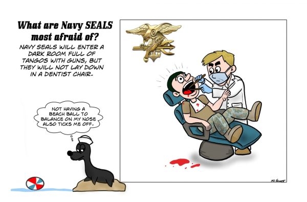 Military humor of what Navy SEALs are really afraid of…a dentist.
