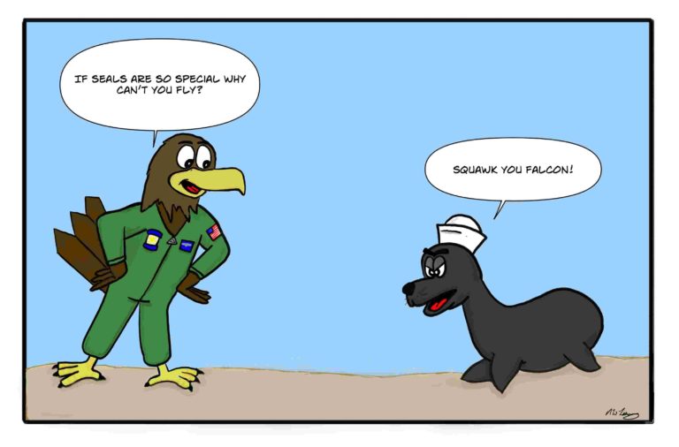 Navy SEAL vs. Air Force falcon who would win in a fight?