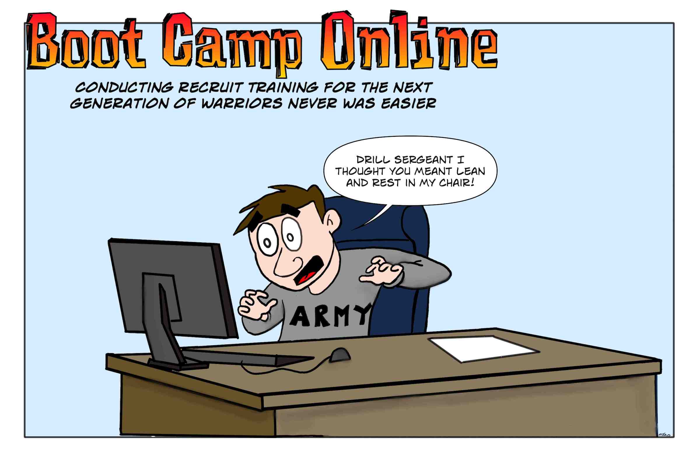 How to solve the military recruiting shortage is simple, just go online for boot camp.