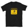 Warning no rescue swimmer on duty black t-shirt.