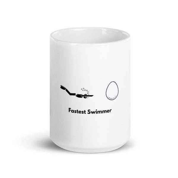 The fastest rescue swimmer to the egg wins coffee cup.