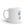 Support search and rescue 11 oz white glossy coffee cup. Right side view.
