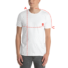 Product sizing diagram guide 2 for t-shirts