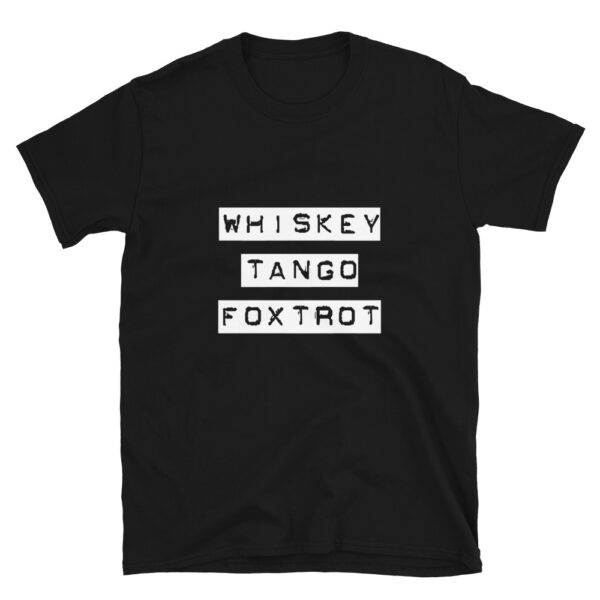 Whiskey Tango Foxtrot is a military acronym for WTF or What the fuck.