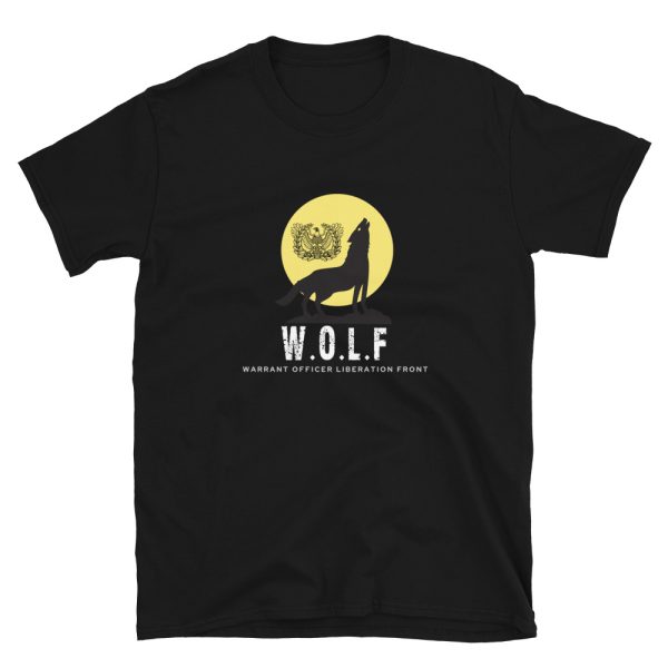 Army warrant Officer liberation front black WOLF hollowing shirt.