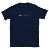 Sarcasticist definition for those who love sarcasm and funny shirts. This is a unisex navy t-shirt front.