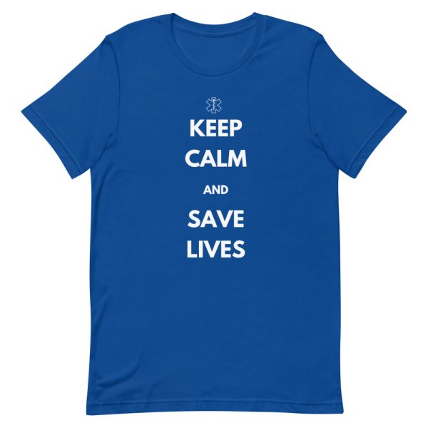First responders keep calm to save lives navy shirt.