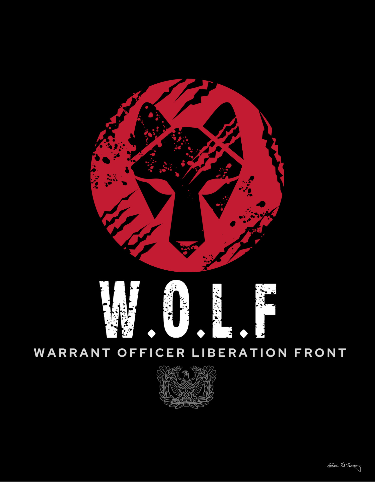 Warrant Officer Liberation Front logo design 1