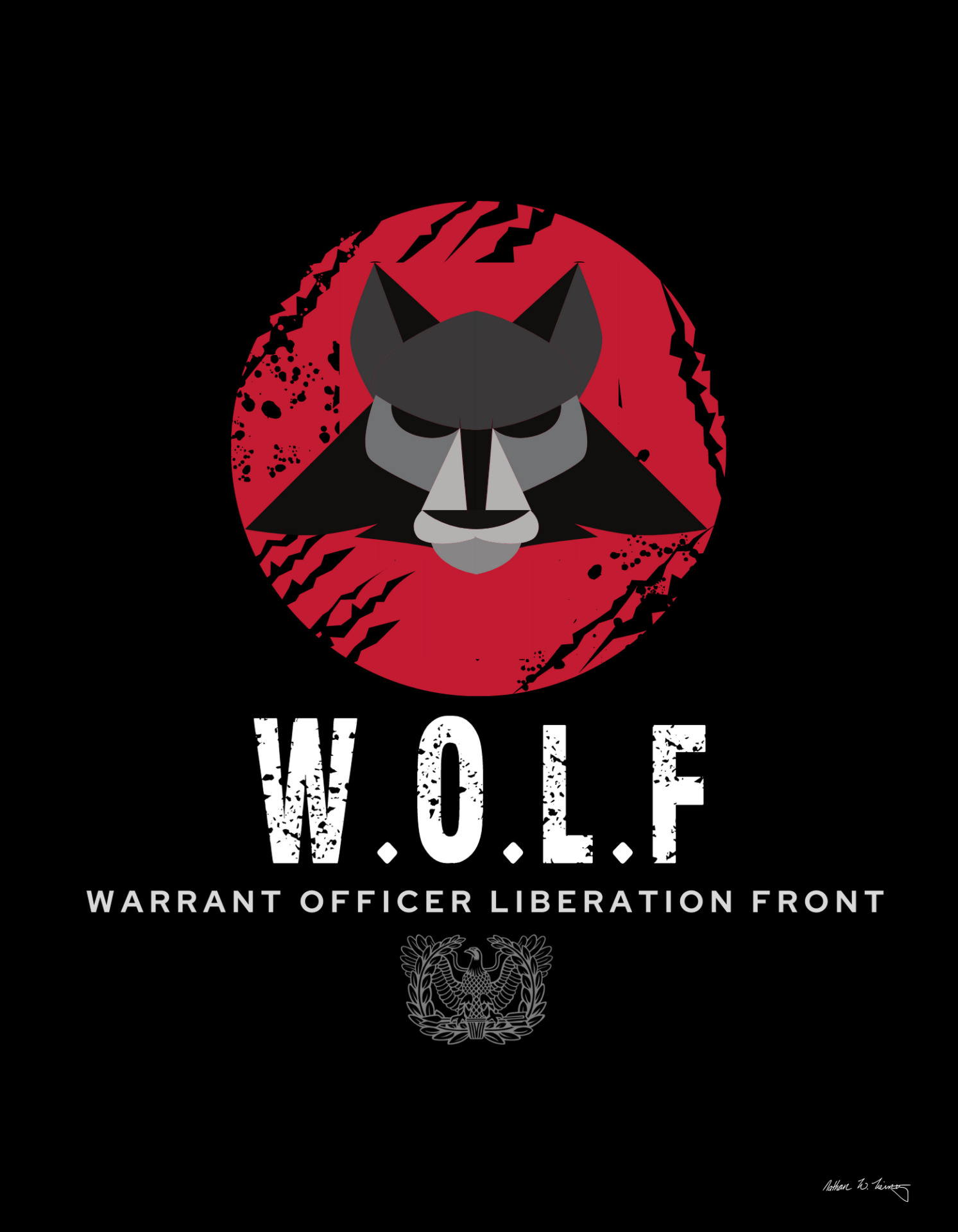 Warrant Officer Liberation Front logo design 4