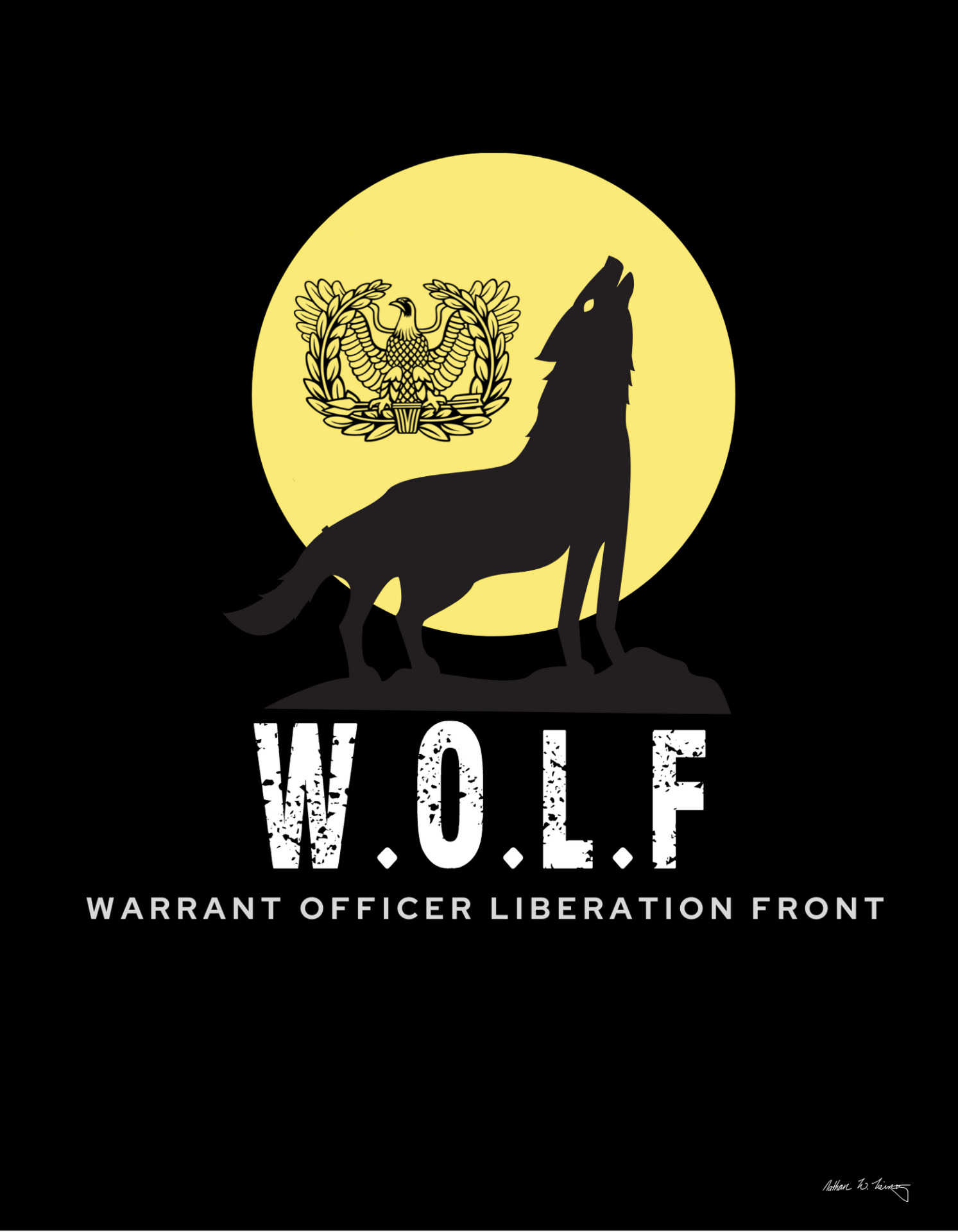 Warrant Officer Liberation Front logo design 3