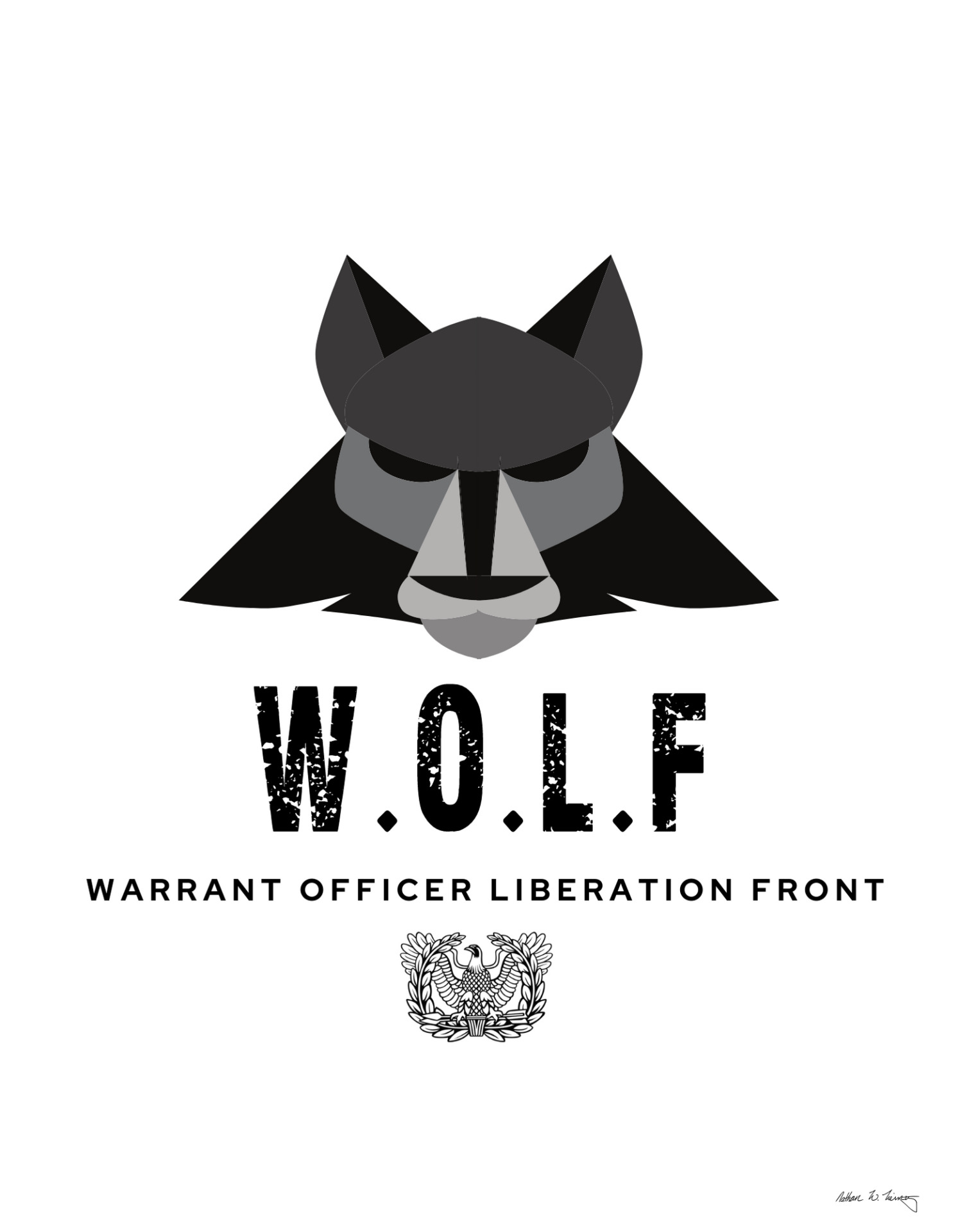 Warrant Officer Liberation Front logo design 3