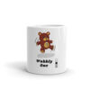 Army Warrant Officers are known as Wobbly Ones or Wojgy bear. This coffee cup is for a new WO1.