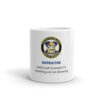 Navy rescue swimmer instructor 11 oz white coffee cup