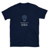 Still waiting for an idea is something we all struggle with sometimes. This navy blue funny t-shirt is designed for all of us needing creativity and humor in our lives and is available in all sizes.