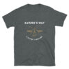 The Frontlines grey t-shirt design is for all the outdoor types that love to camp and be out in nature.