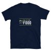 Aviators will fly for food because they love flying aircraft. This is a navy shirt available in multiple sizes.
