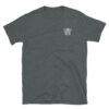 SAR stache is a rescue swimmer with an old mustache with logo on front in this heather gray t-shirt from the frontlines.