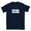 Grit navy shirt is available in all sizes and colors from the frontlines military t-shirt collection.