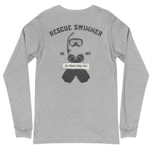 USN Rescue Swimmers established in 1971 long sleeve t-shirt