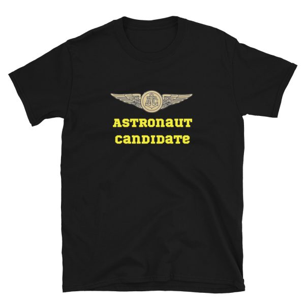 astronaut candidate black military t-shirt from the frontlines.