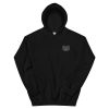 black military hoodie with warrant officer logo on front.